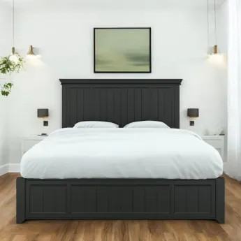 Кровать 160x200 Aletan Tesoro (Алетан Тесоро), с подъемным механизмом, Чёрный, T206BL/BOX