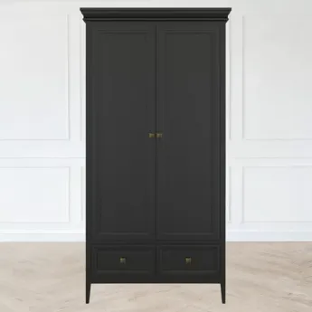 Шкаф Aletan Tesoro (Алетан Тесоро), 2-дверный, 2 ящика, Черный, T802BL