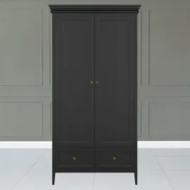 Шкаф Aletan Tesoro (Алетан Тесоро), 2-дверный, 2 ящика, Черный, T802BL