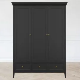 Шкаф Aletan Tesoro (Алетан Тесоро), 3-дверный, 3 ящика, Черный, T803BL
