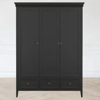 Шкаф Aletan Tesoro (Алетан Тесоро), 3-дверный, 3 ящика, Черный, T803BL