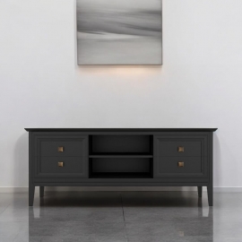 Тумба ТВ Aletan Tesoro (Алетан Тесоро), 145 см, Черный, T304BL