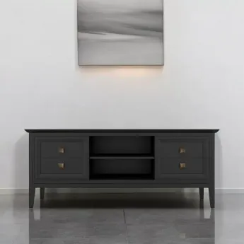 Тумба ТВ Aletan Tesoro (Алетан Тесоро), 145 см, Черный, T304BL