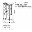 Витрина 2-дверная Fantasia Noce Camelgroup - Фото 3