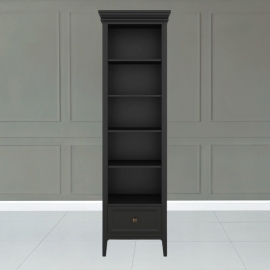 Стеллаж узкий Aletan Tesoro (Алетан Тесоро), Черный, 1 ящик, T605BL