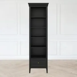 Стеллаж узкий Aletan Tesoro (Алетан Тесоро), Черный, 1 ящик, T605BL