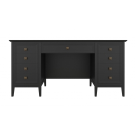 Стол письменный Aletan Tesoro (Алетан Тесоро), 8 ящиков, Чёрный, T709BL