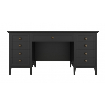 Стол письменный Aletan Tesoro (Алетан Тесоро), 8 ящиков, Чёрный, T709BL