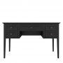 Стол письменный Aletan Tesoro (Алетан Тесоро), 5 ящиков, с фрезеровкой, Чёрный, T703BL