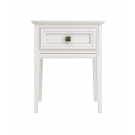 Тумба прикроватная Aletan Tesoro (Алетан Тесоро), 1 ящик, Белый, T301W
