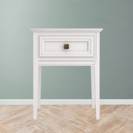 Тумба прикроватная Aletan Tesoro (Алетан Тесоро), 1 ящик, Белый, T301W