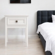 Тумба прикроватная Aletan Tesoro (Алетан Тесоро), 1 ящик, Белый, T301W - Фото 4