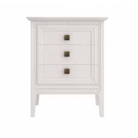 Тумба прикроватная Aletan Tesoro (Алетан Тесоро), 3 ящика, Белый, T303W