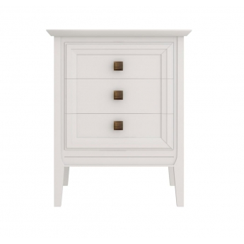 Тумба прикроватная Aletan Tesoro (Алетан Тесоро), 3 ящика, Белый, T303W