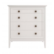 Комод Aletan Tesoro (Алетан Тесоро), 4 ящика, Белый, T404W - Фото 1