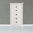 Комод высокий Aletan Tesoro (Алетан Тесоро), 5 ящиков, Белый, T315W - Фото 2