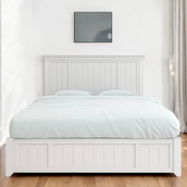 Кровать 160x200 Aletan Tesoro (Алетан Тесоро), с подъемным механизмом, Белый, T206W/BOX