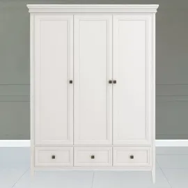 Шкаф Aletan Tesoro (Алетан Тесоро), 3-дверный, 3 ящика, Белый, T803W