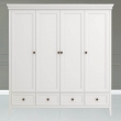 Шкаф Aletan Tesoro (Алетан Тесоро), 4-дверный, 4 ящика, Белый, T804W - Фото 2