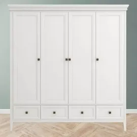 Шкаф Aletan Tesoro (Алетан Тесоро), 4-дверный, 4 ящика, Белый, T804W