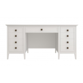Стол письменный Aletan Tesoro (Алетан Тесоро), 8 ящиков, Белый, T709W