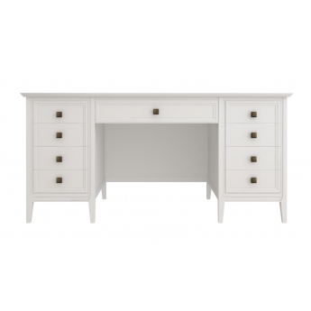 Стол письменный Aletan Tesoro (Алетан Тесоро), 8 ящиков, Белый, T709W