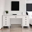 Стол письменный Aletan Tesoro (Алетан Тесоро), 8 ящиков, Белый, T709W - Фото 2