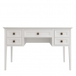 Стол письменный Aletan Tesoro (Алетан Тесоро), 5 ящиков, узкий, Белый, T704W - Фото 1