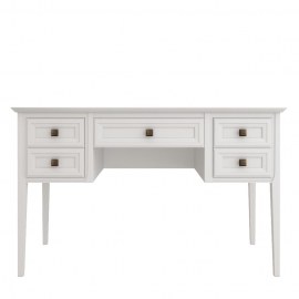 Стол письменный Aletan Tesoro (Алетан Тесоро), 5 ящиков, Белый, T702W
