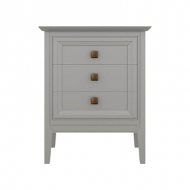 Тумба прикроватная Aletan Tesoro (Алетан Тесоро), 3 ящика, Серый, T303G