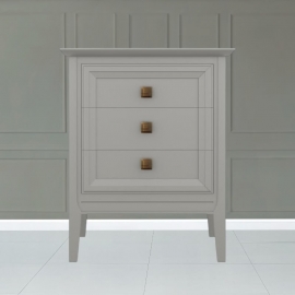 Тумба прикроватная Aletan Tesoro (Алетан Тесоро), 3 ящика, Серый, T303G