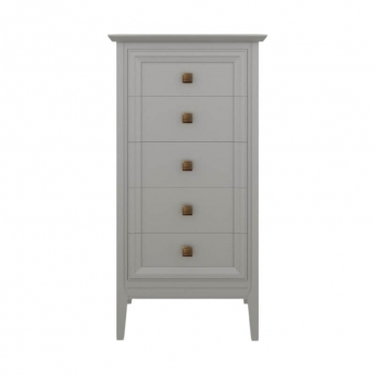 Комод высокий Aletan Tesoro (Алетан Тесоро), 5 ящиков, Серый, T315G