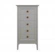 Комод высокий Aletan Tesoro (Алетан Тесоро), 5 ящиков, Серый, T315G - Фото 1