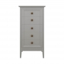 Комод высокий Aletan Tesoro (Алетан Тесоро), 5 ящиков, Серый, T315G