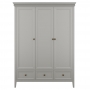 Шкаф Aletan Tesoro (Алетан Тесоро), 3-дверный, 3 ящика, Серый, T803G