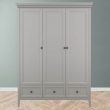 Шкаф Aletan Tesoro (Алетан Тесоро), 3-дверный, 3 ящика, Серый, T803G - Фото 4