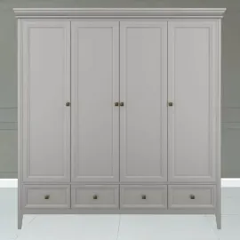 Шкаф Aletan Tesoro (Алетан Тесоро), 4-дверный, 4 ящика, Серый, T804G