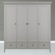 Шкаф Aletan Tesoro (Алетан Тесоро), 4-дверный, 4 ящика, Серый, T804G - Фото 3