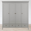 Шкаф Aletan Tesoro (Алетан Тесоро), 4-дверный, 4 ящика, Серый, T804G - Фото 5