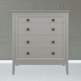 Комод Aletan Tesoro (Алетан Тесоро), 4 ящика, Серый, T404G