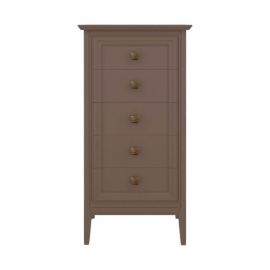 Комод высокий Aletan Tesoro (Алетан Тесоро), 5 ящиков, Коричневый, T315Q