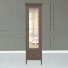 Витрина 1-дверная Aletan Tesoro (Алетан Тесоро), Коричневый, Левая, 1 ящик, T601L/Q