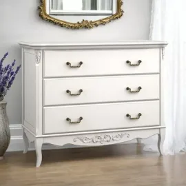 Комод Aletan Marlette (Алетан Марлетт), 3 ящика, Слоновая кость, B401