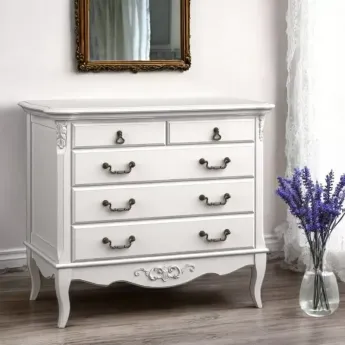Комод Aletan Marlette (Алетан Марлетт), 5 ящиков, Слоновая кость, B405