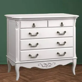 Комод Aletan Marlette (Алетан Марлетт), 5 ящиков, Слоновая кость, B405
