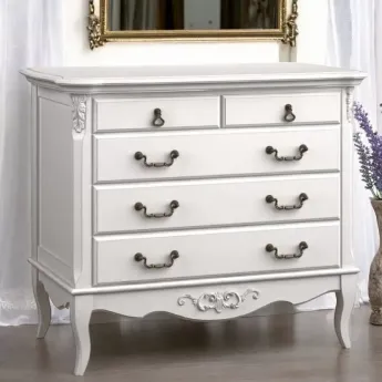 Комод Aletan Marlette (Алетан Марлетт), 5 ящиков, Слоновая кость, B405