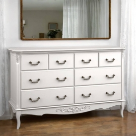 Комод Aletan Marlette (Алетан Марлетт), 8 ящиков, Слоновая кость, В408