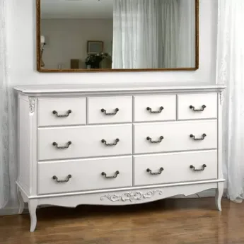 Комод Aletan Marlette (Алетан Марлетт), 8 ящиков, Слоновая кость, В408