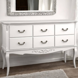 Консоль Aletan Marlette (Алетан Марлетт), 6 ящиков, Слоновая кость, В906