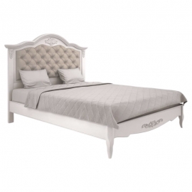 Кровать 160x200 Aletan Marlette (Алетан Марлетт), мягкое изголовье, Слоновая кость, В216